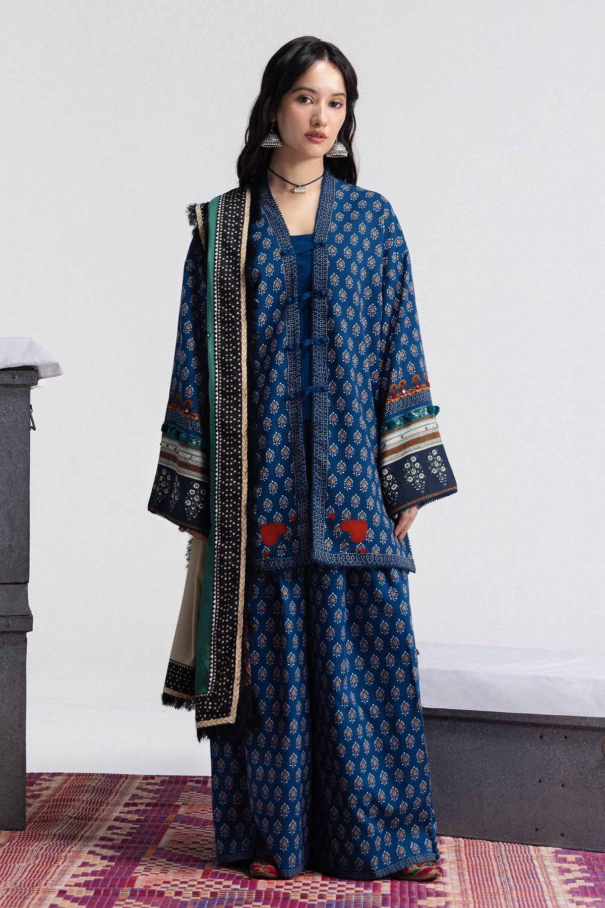 Anika 3A 3 Piece Printed Linen