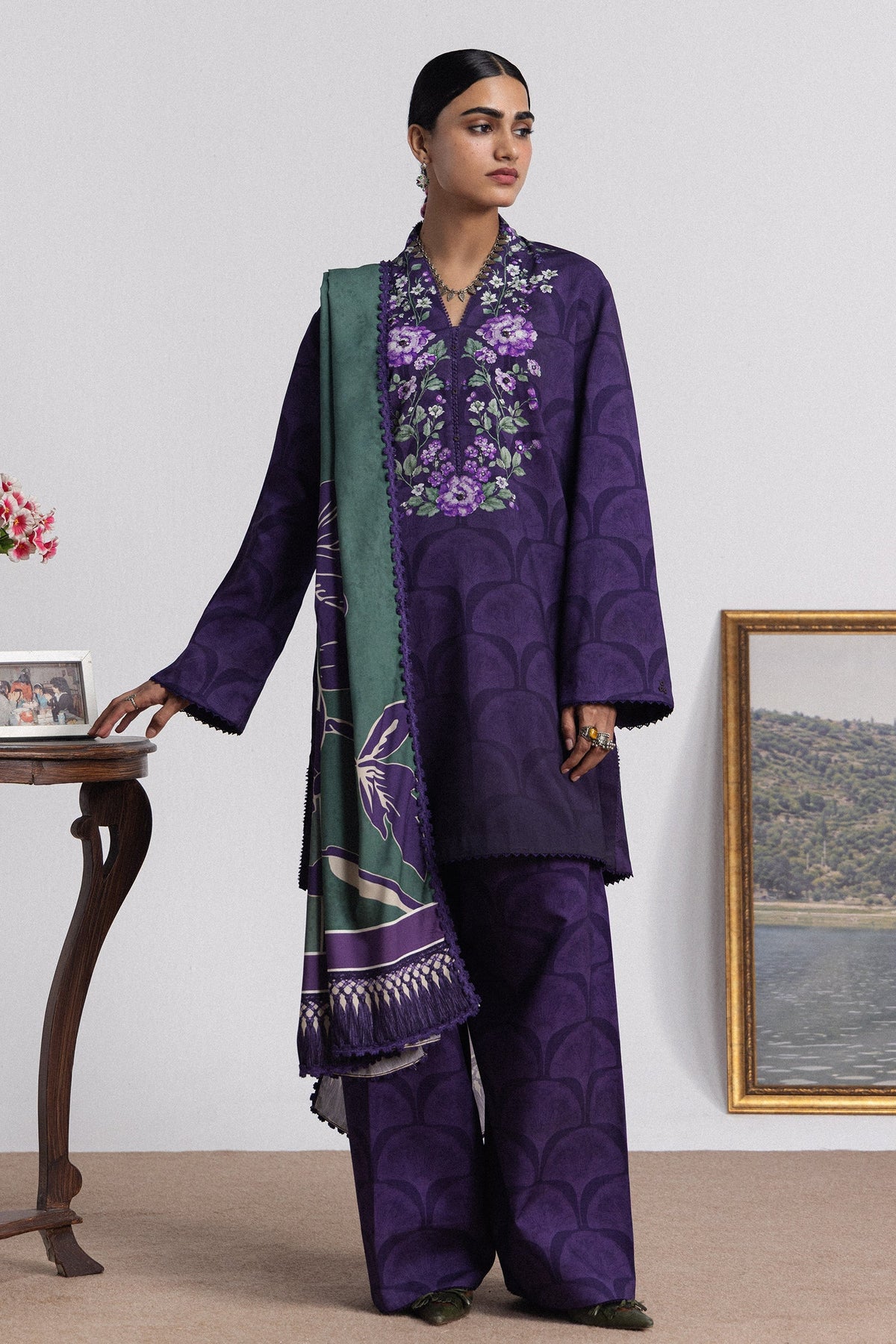 Mira 1A 3 Piece Printed Linen