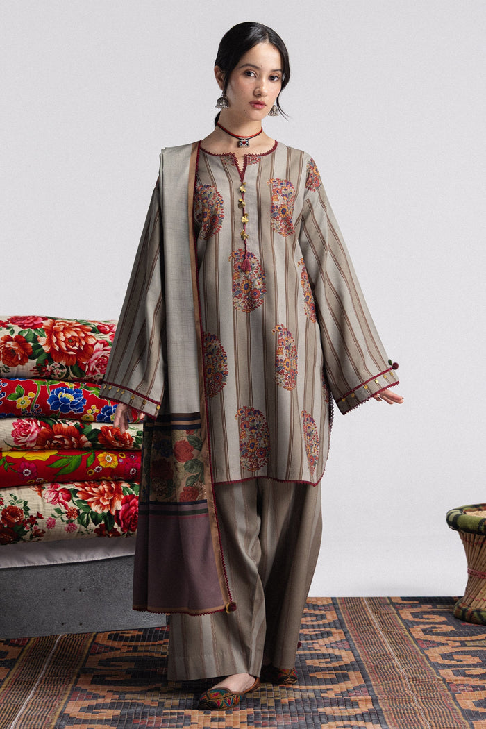 Rania 4A 3 Piece Printed Linen