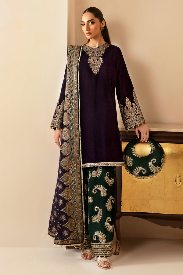 Embroidered Velvet Formal VF-2030