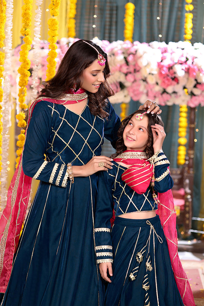 Gotta Work Velvet Lehenga Choli