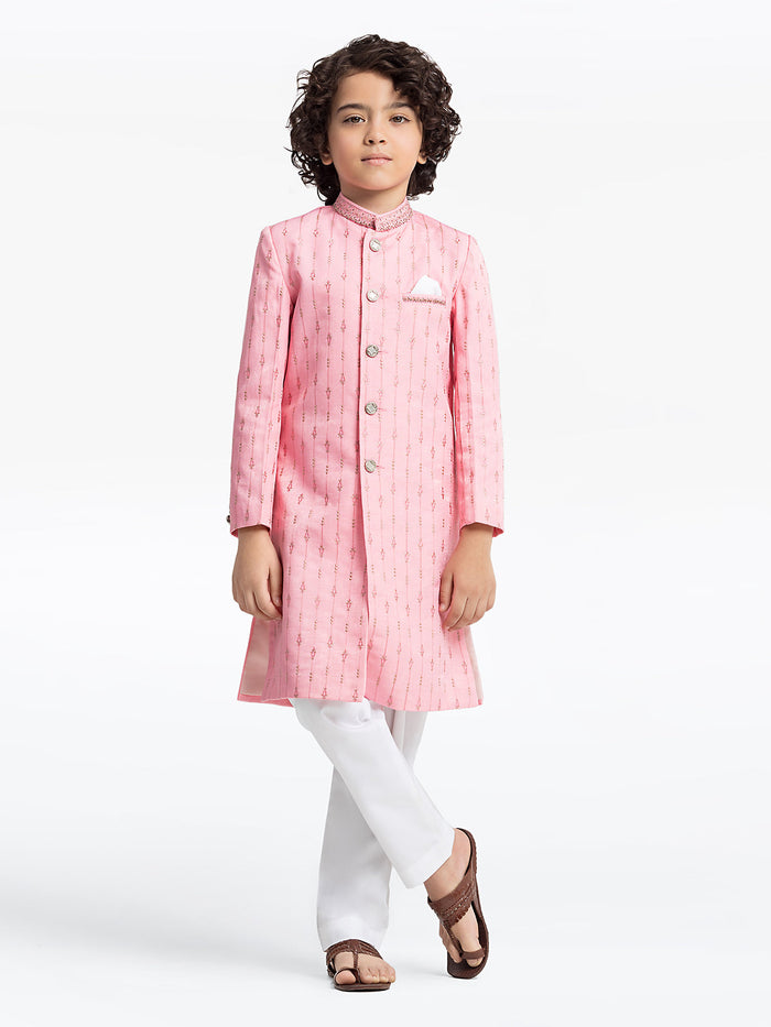 Pink Sherwani Suit