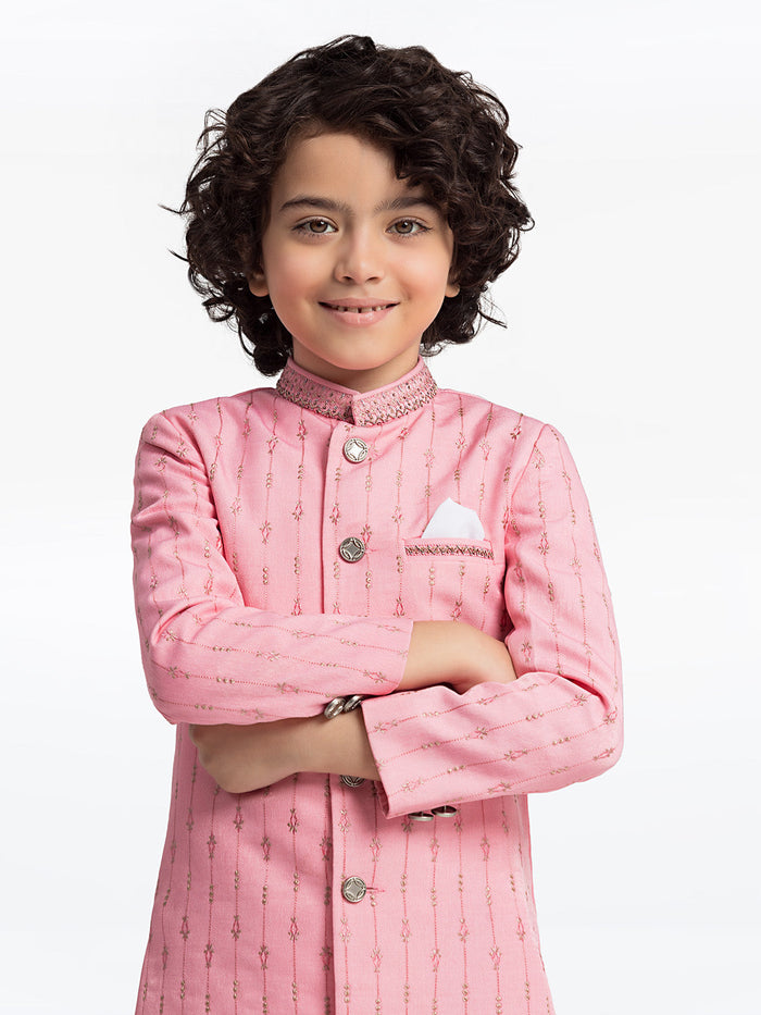 Pink Sherwani Suit