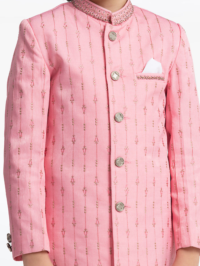 Pink Sherwani Suit