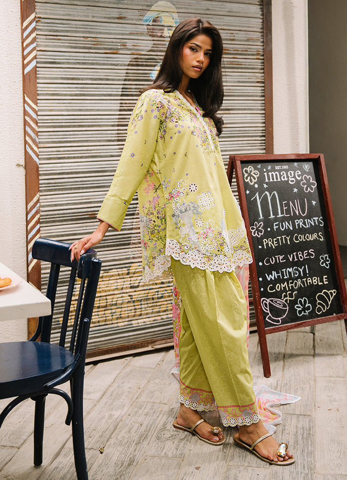 Embroidered Printed 3 Piece Suit 16964