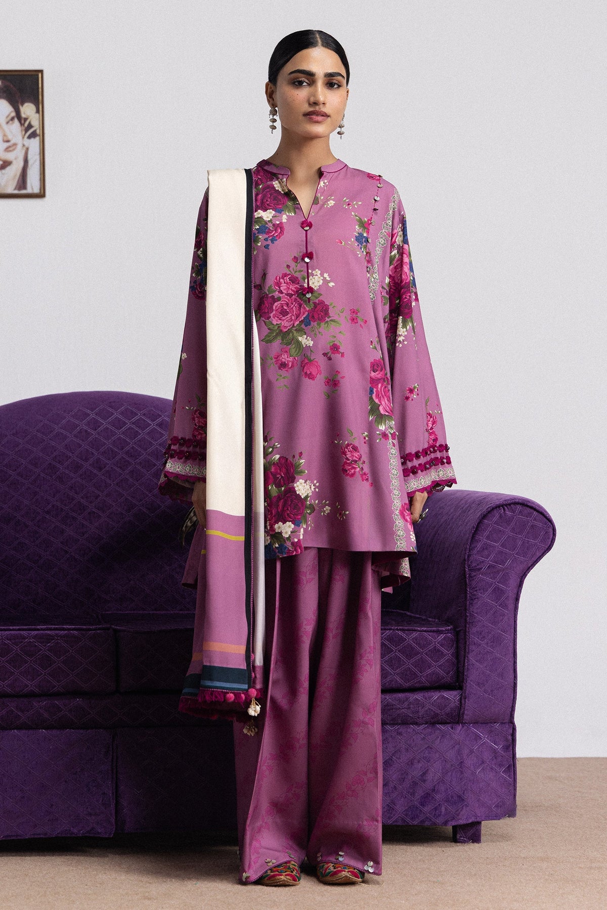 Katya 9A 3 Piece Printed Linen