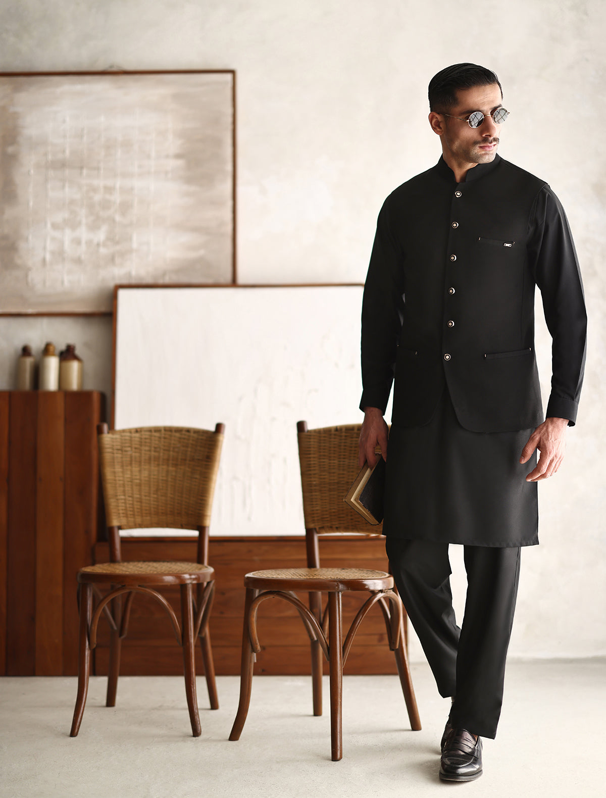 Black Classic Waistcoat