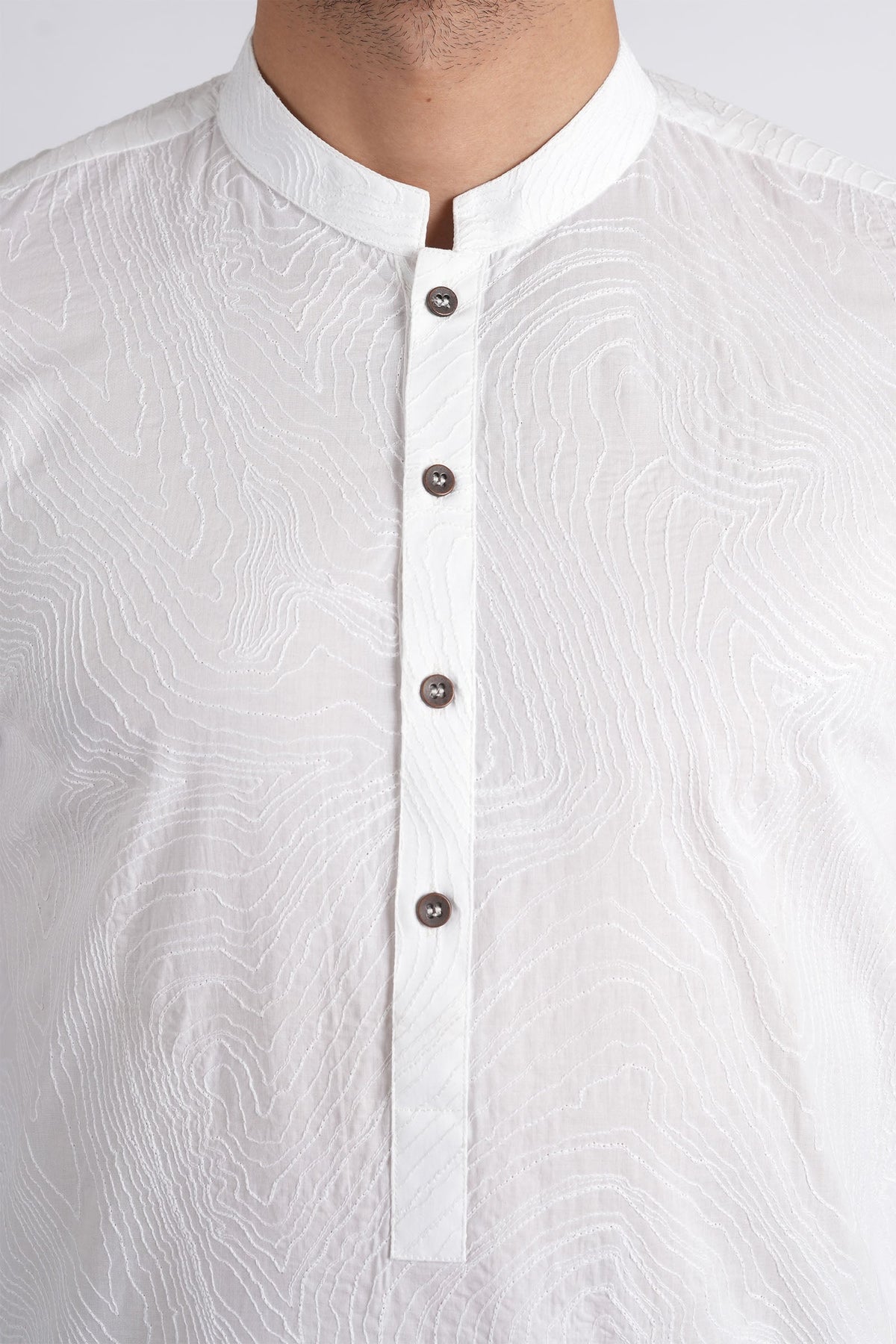 Embroidered-Kurta-White