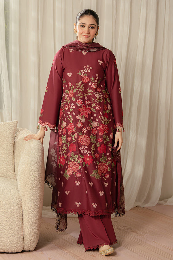 RUBY MAZE-3 PIECE EMBROIDERED LAWN SUIT