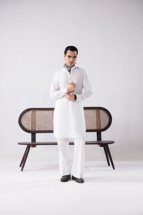 White Egyptian Cotton Kurta Pajama