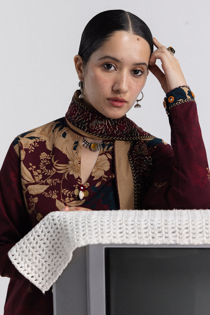 Iris 8A 3 Piece Printed Linen