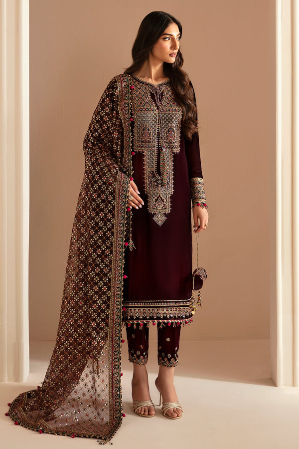 Embroidered Velvet Formal VF-2022