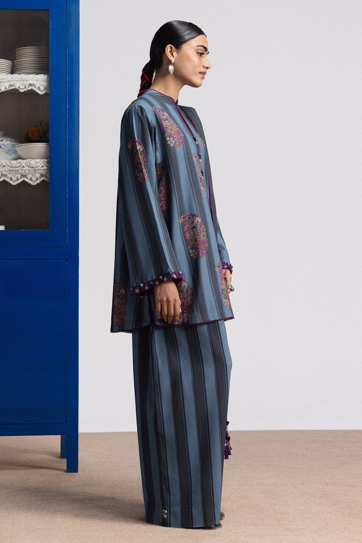 Rania 4B 3 Piece Printed Linen
