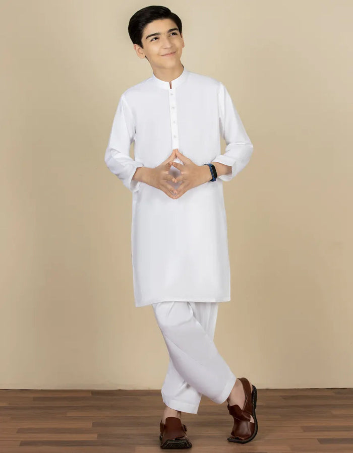 White Plain Kameez Shalwar