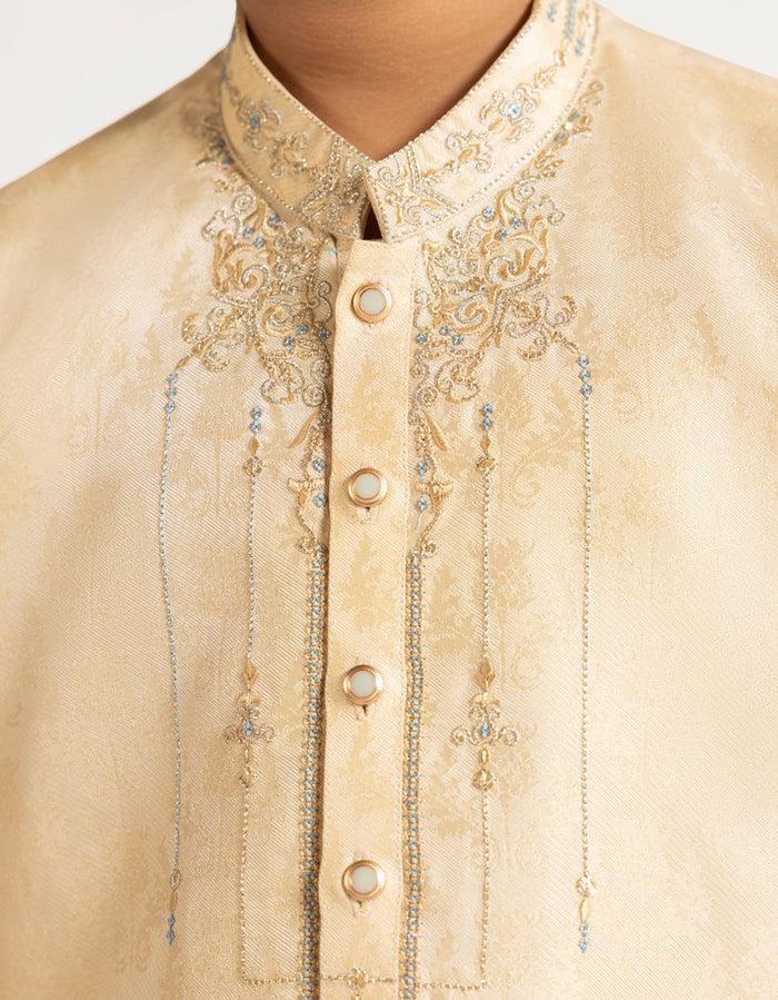 Gold Boys Formal Kurta