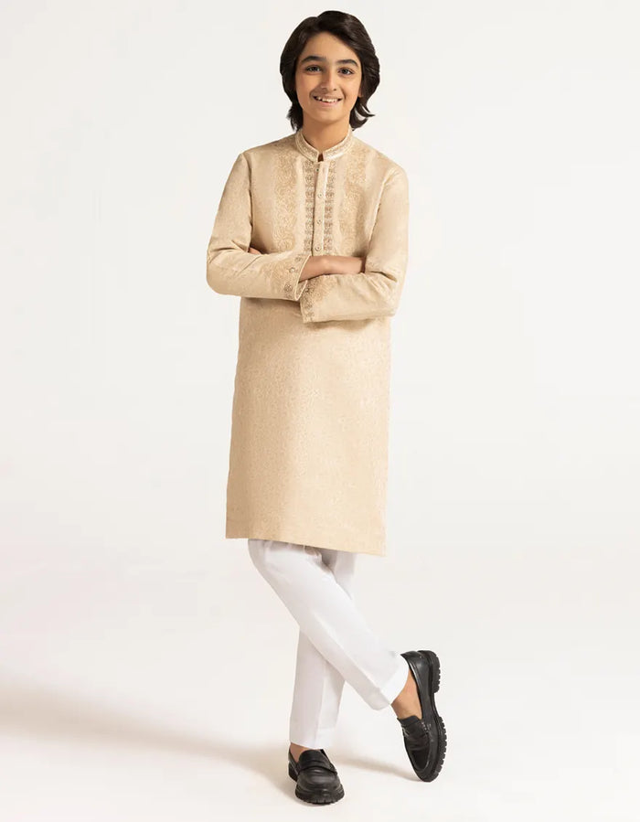 Fawn Boys Formal Kurta