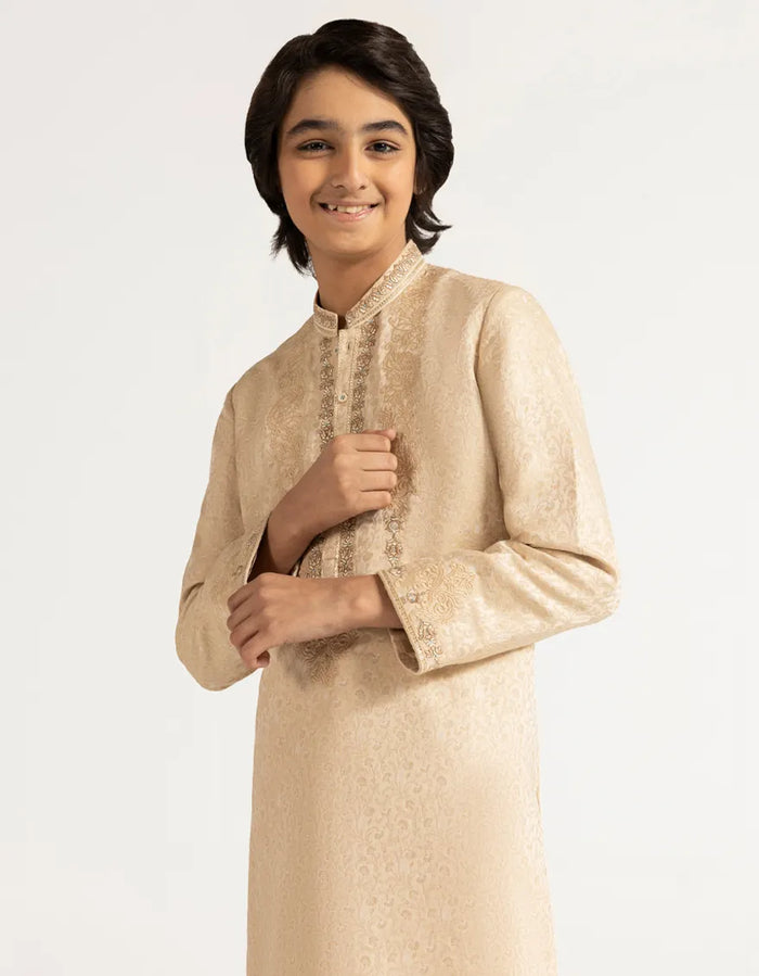 Fawn Boys Formal Kurta