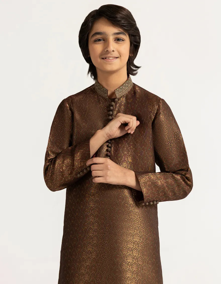 Multicolor Boys Formal Kurta