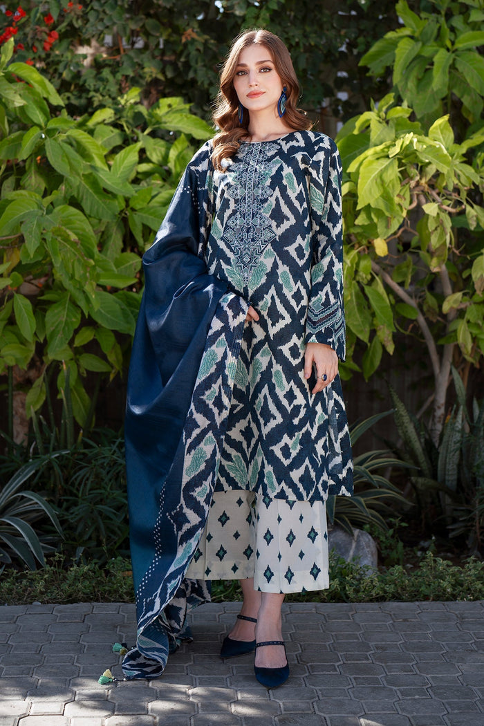 Embroidered Printed Lawn UF-4069
