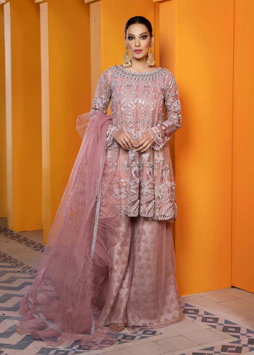open lace back dress Ziva Embroidered Lawn Girls Pakistani Peplum Eid Dress ZIV01