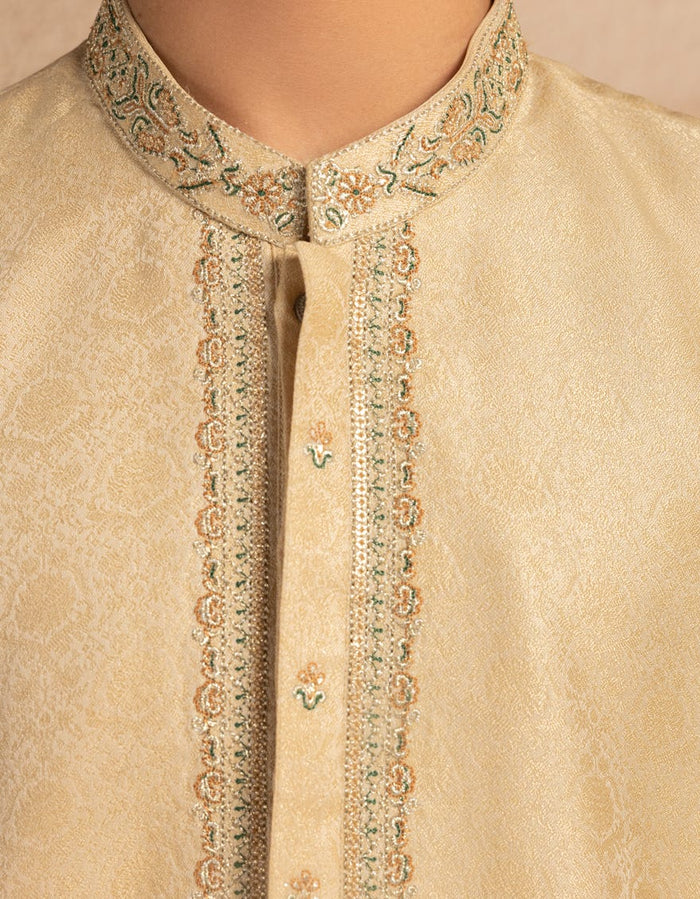 Dull Gold Boys Formal Kurta