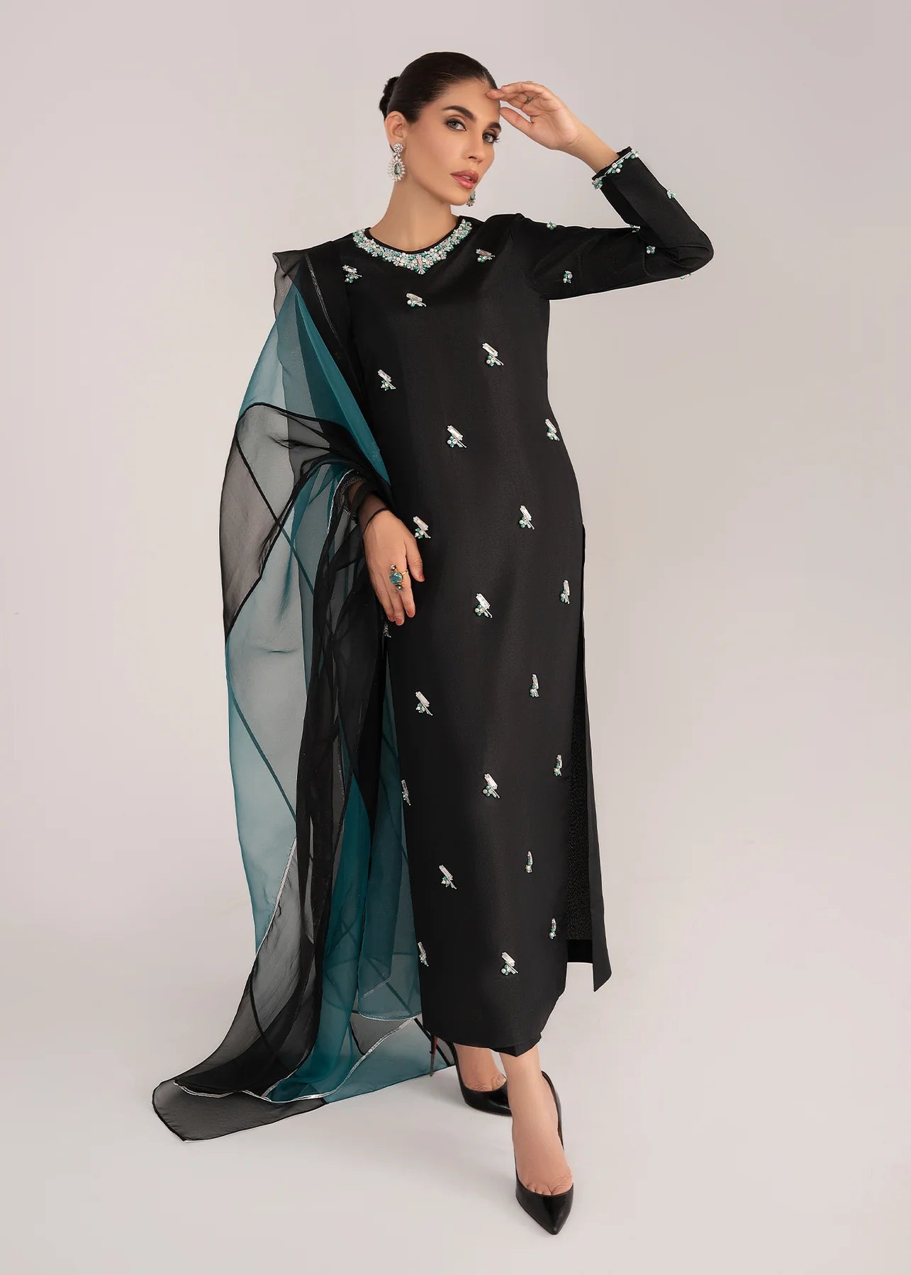 Regal Black color silk