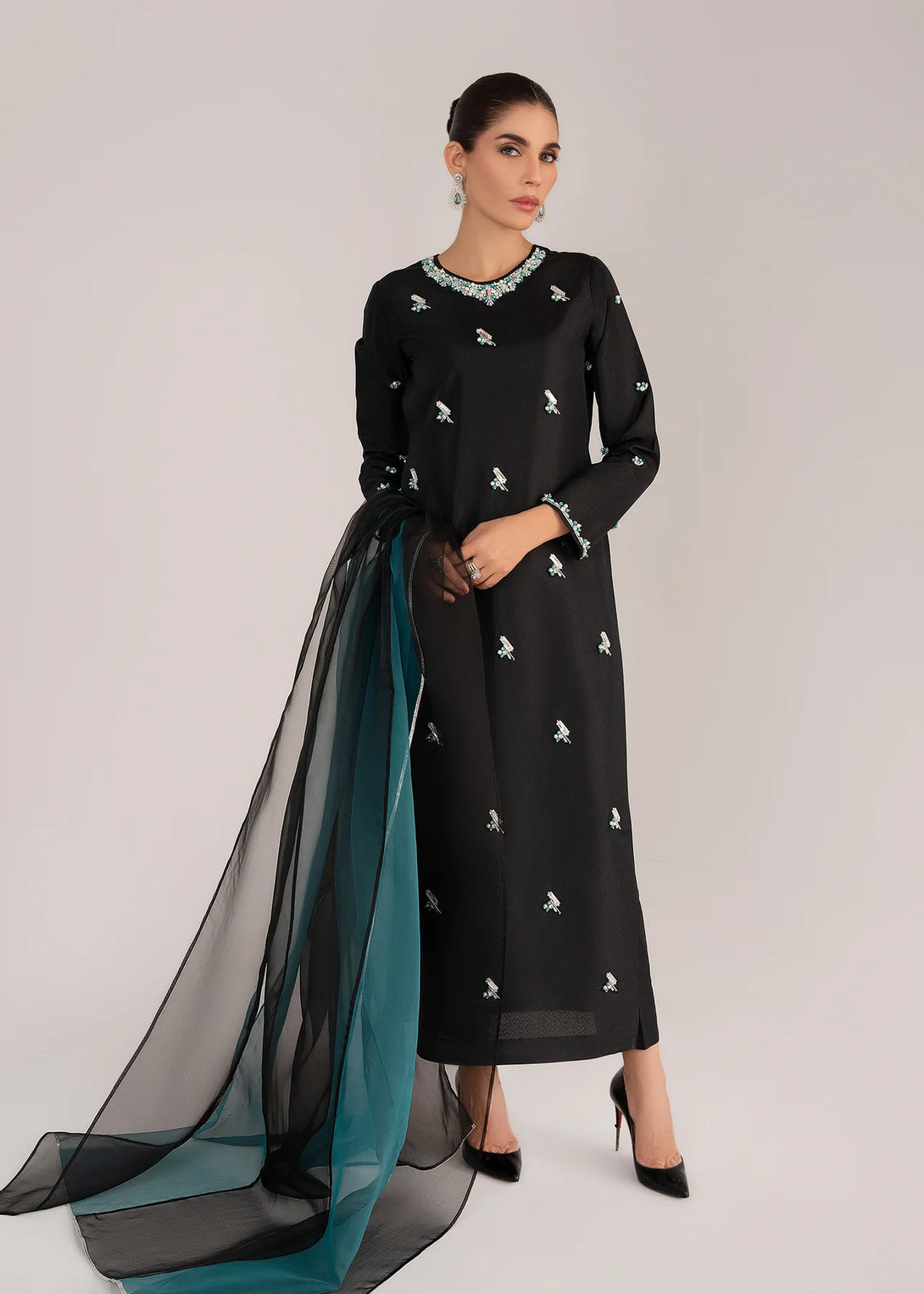 Regal Black color silk