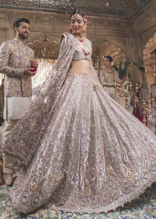 Pakistani Bridal Dress in Wedding Lehenga Choli Style