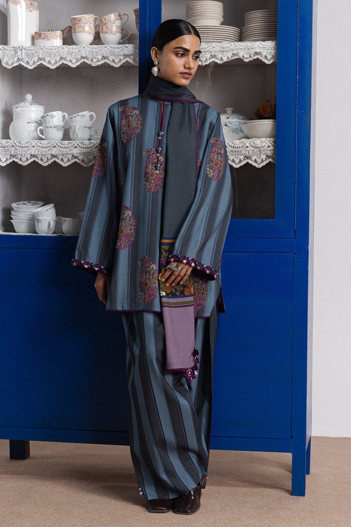 Rania 4B 3 Piece Printed Linen