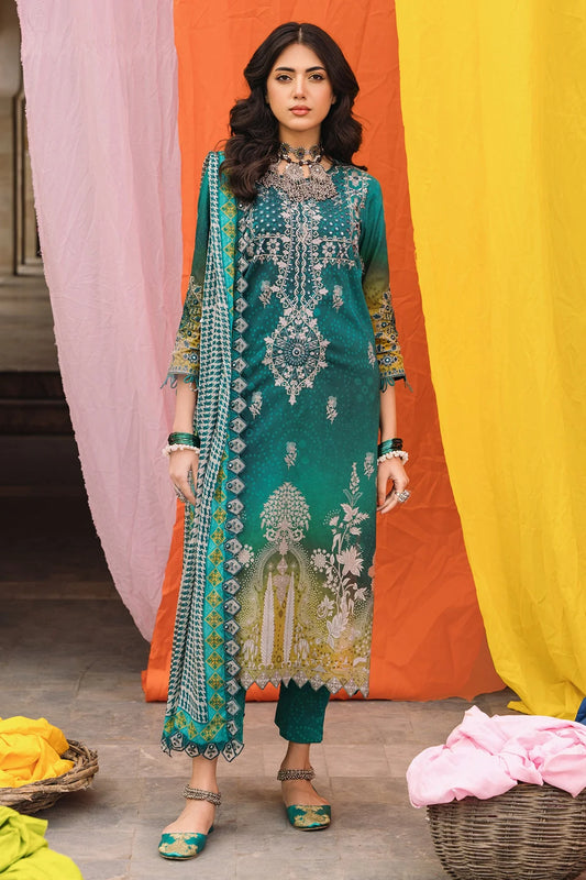 3-PC Chunri Embroidered Lawn Collection CH4-07