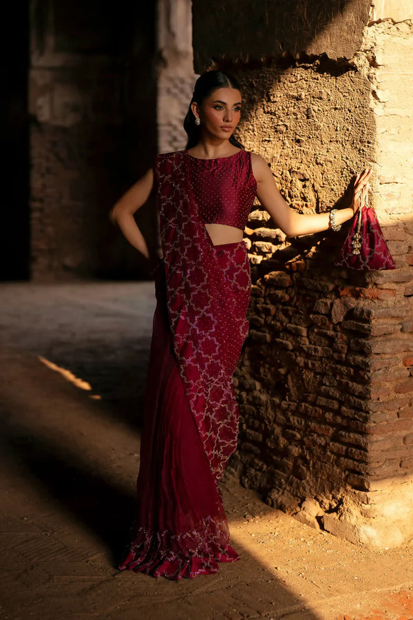 Medium Organza 2Pcs Saree | Luxury Formal