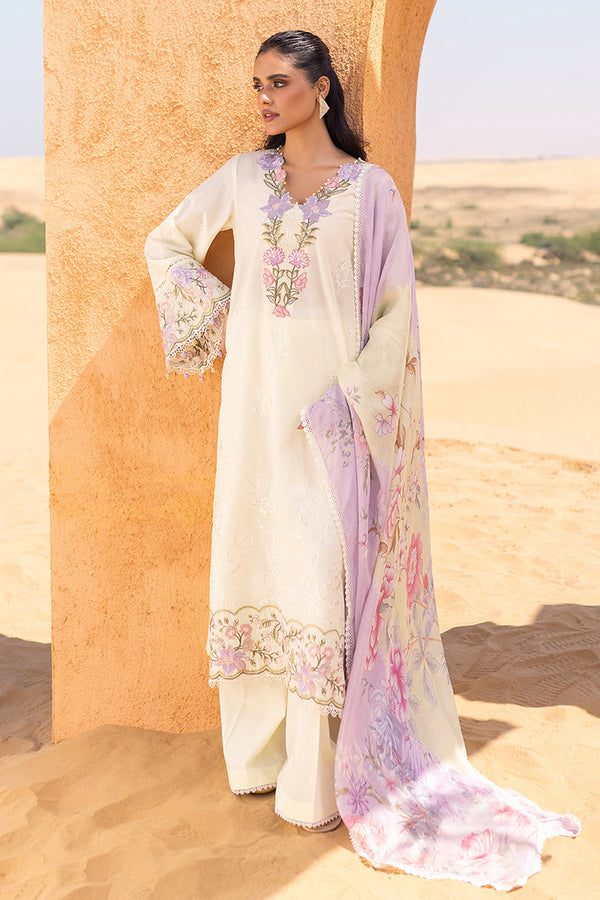 SUBTLE CANARY-3 PIECE EMBROIDERED LAWN SUIT