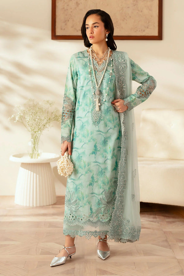 Ice Blue  Chikankari Lawn