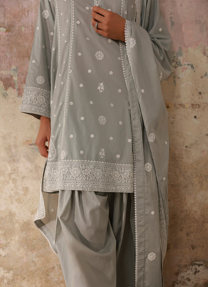 Embroidered 3 Piece Suit 17018