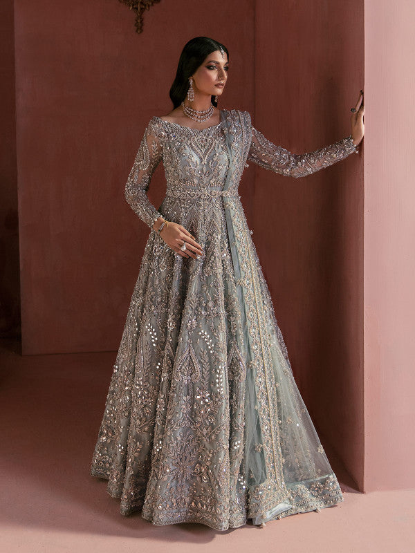 Pakistani Dress in Bridal Gown Lehenga Style