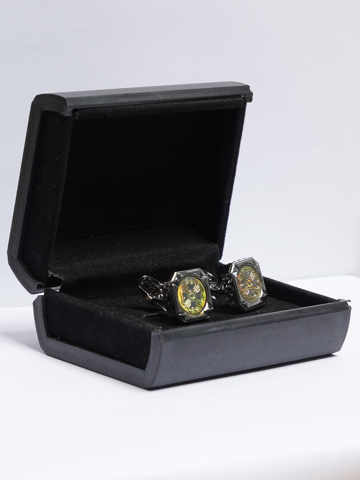 Silver Contrast Designer Cufflink (Cufflink-711)