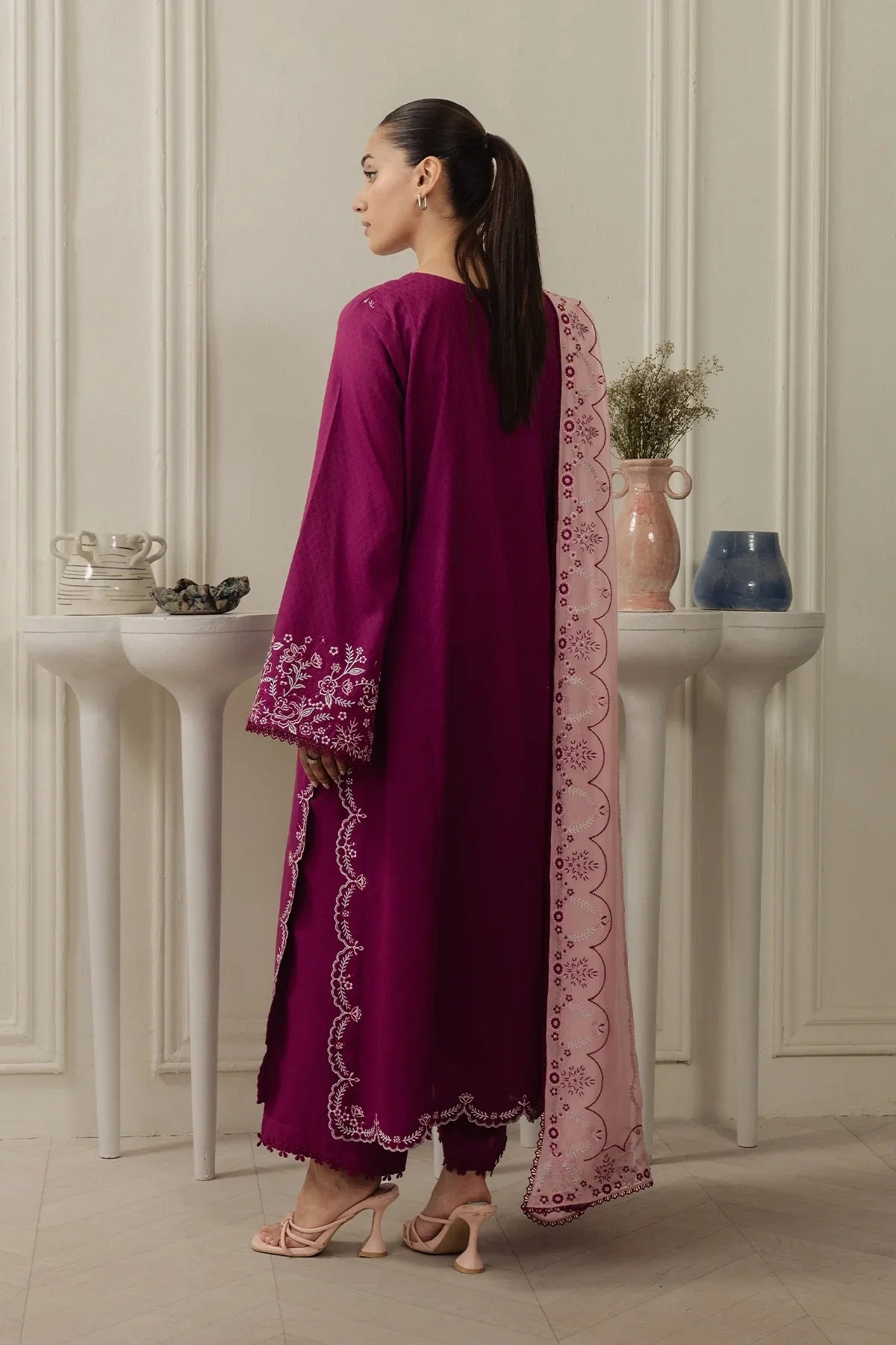 Cerise - 3 Piece Dobby RTW