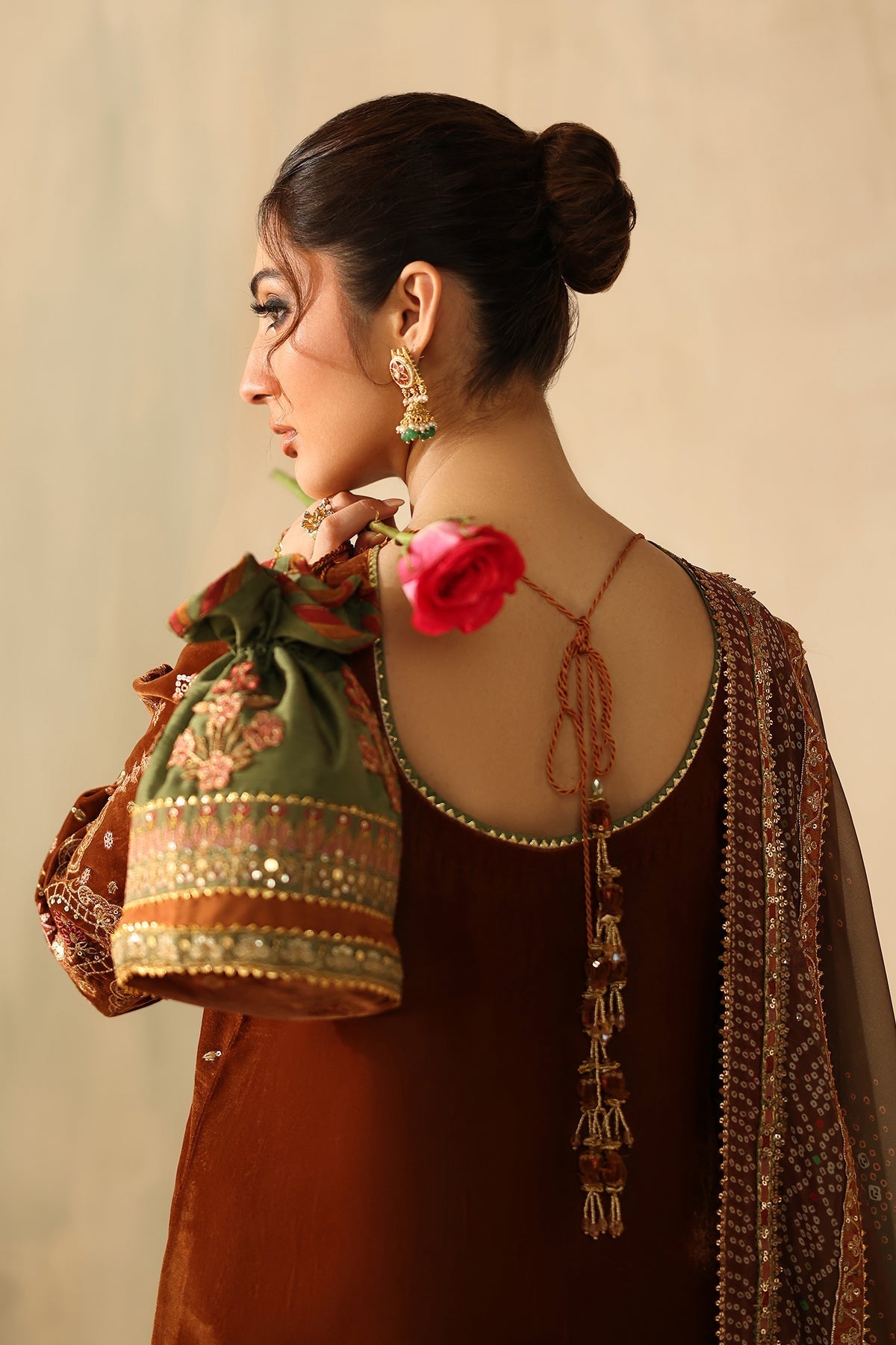 Embroidered Velvet UF-4317