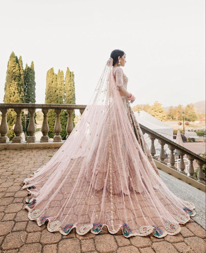 Ruby  Pari Bridal Veil