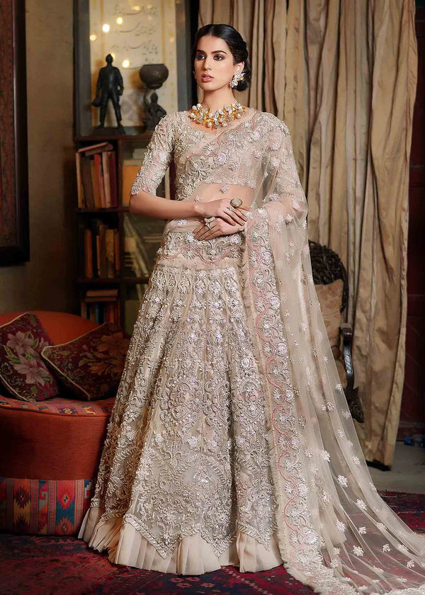 Pakistani Bridal Dress in Lehenga Choli Dupatta Style