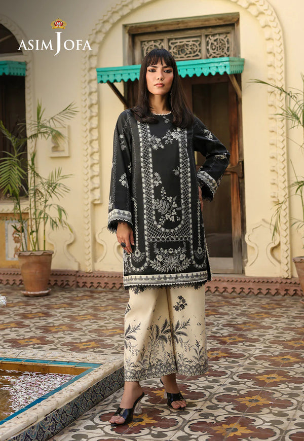 AJUBF-60 DIGITAL PRINTED LAWN 2 PCS