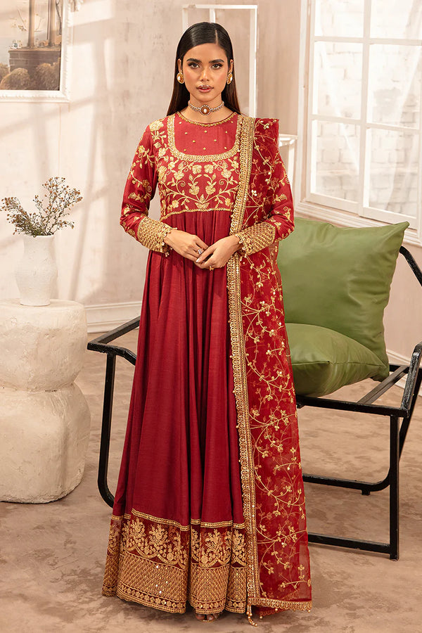 ROOMANI-2PC SILK EMBROIDERED PRET