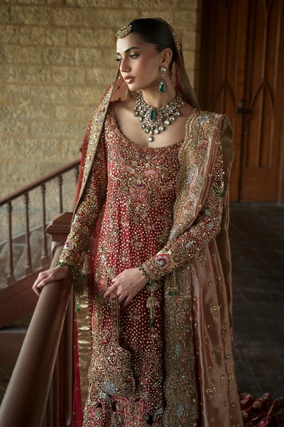 Aileen | Sunia Manahil Bridal Lehenga with Dual Dupattas