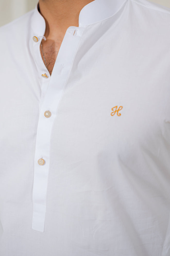 White Egyptian Cotton Kurta Pajama