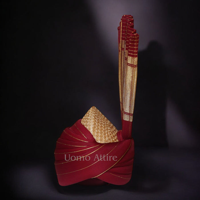 Red & Antique Gold Aitchison Kulla