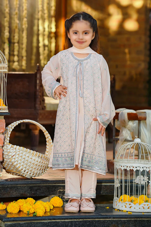 Chiffon Embroidered 3 Pc Suit