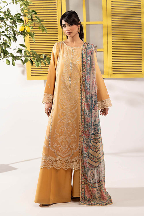 3 Piece Embroidered Dobby Lawn Suit DW-EF26-63