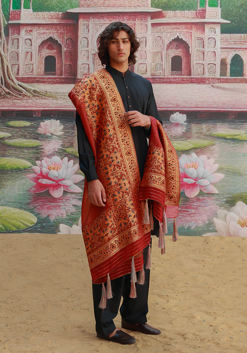 Masoori Pomegranate Shawl