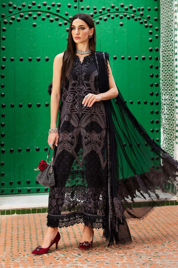 Black  Embroidered Lawn Suit