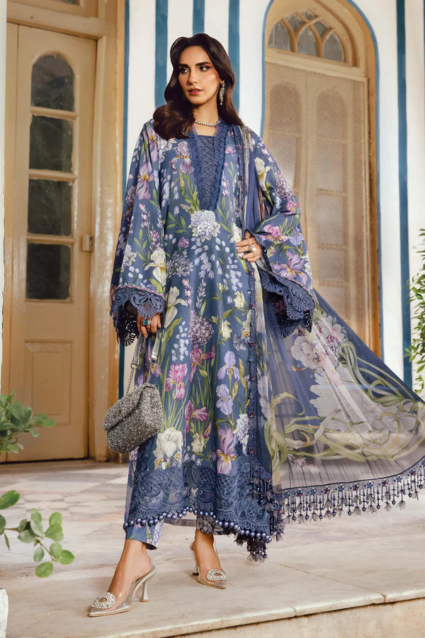 3 Piece Unstitched Embroidered Cambric Suit MPT-2708-B